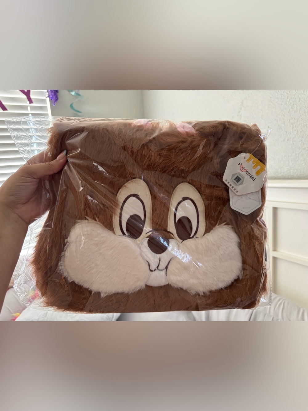 Disney Chip from Chip n Dale Plush Tote Bag